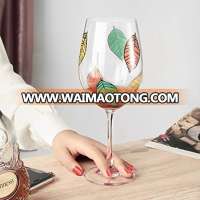 USA Stock Unique Arts Design Hand-Blown Goblet Wine Glass Bottle Great Gift