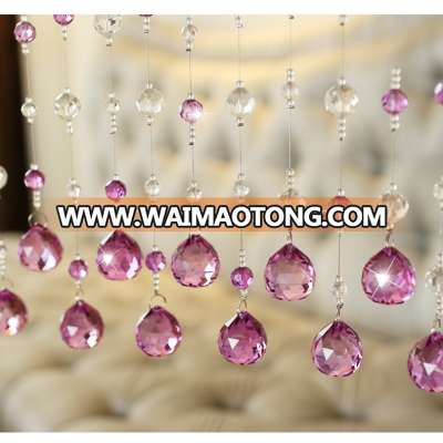 Pretty crystal home decor bead curtain