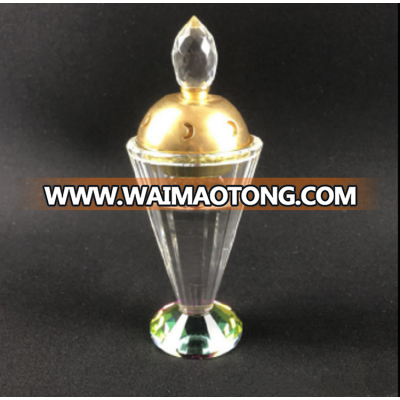 K9 crystal arabic incense burner golden incense burner