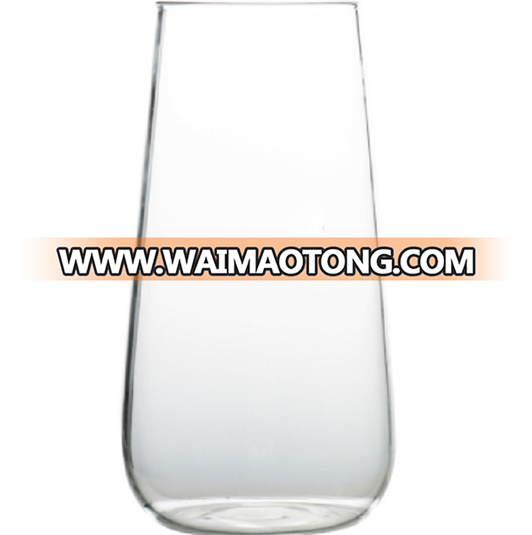 Square voss water glass bottle flat glass water bottle