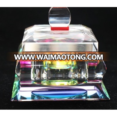 Nice Color Crystal Sugar Bowl with Lit Home Decoration for gift